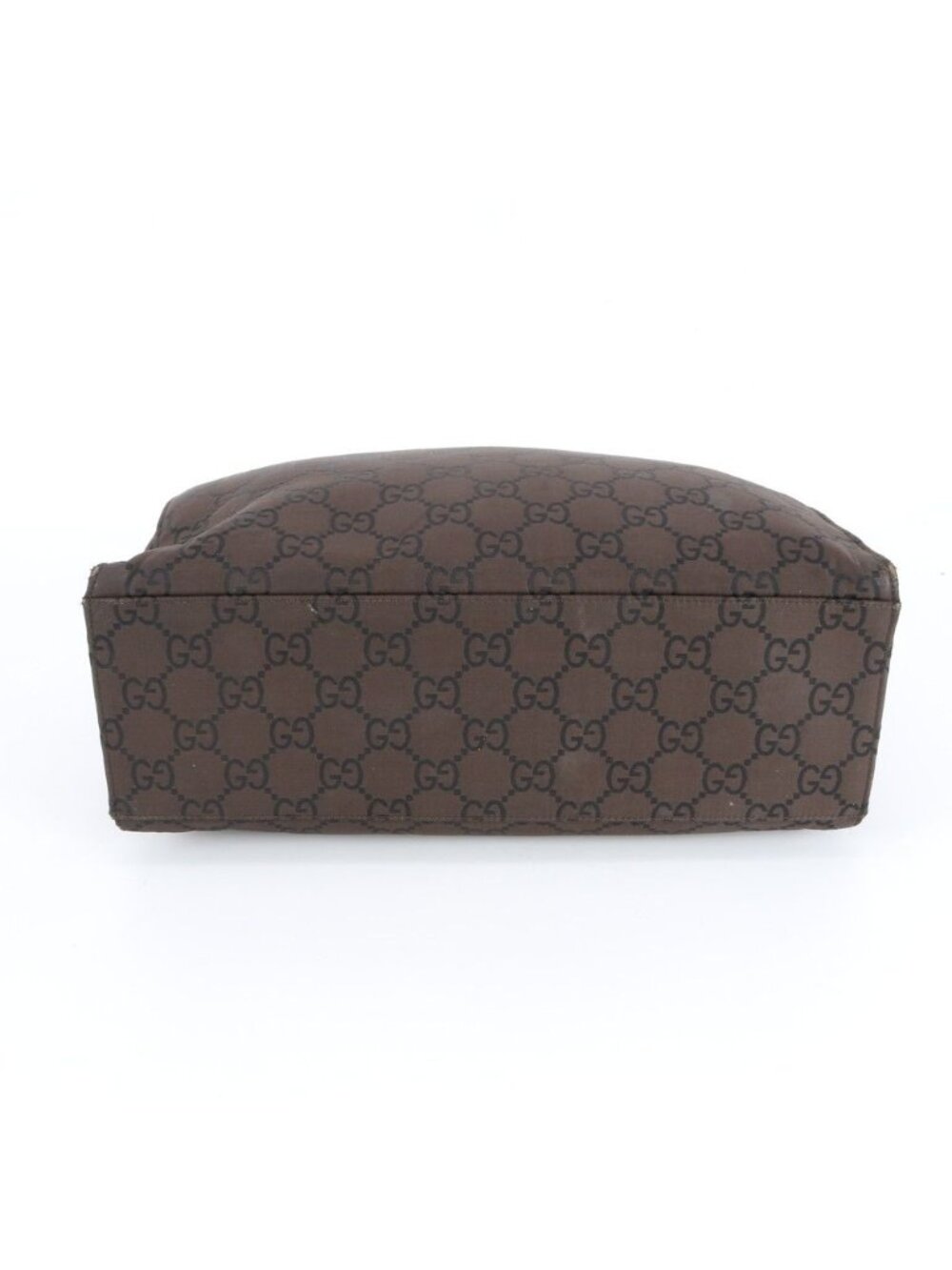 Gucci Bamboo GG Nylon 002 Leather Tote Shoulder Hand Brown - Picture 6 of 11